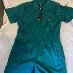 Dickies Dark Teal Jumpsuit Shorts/Short Sleeve - Never Worn with Tags!
